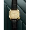 Montre MARCH LA.B Mansart Petite Seconde Cadran Golden Hour Bracelet Alligator Noir
