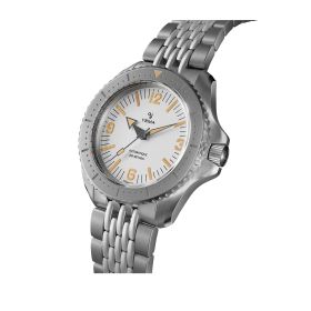 Montre Yema Diver Cadran Blanc Bracelet Acier