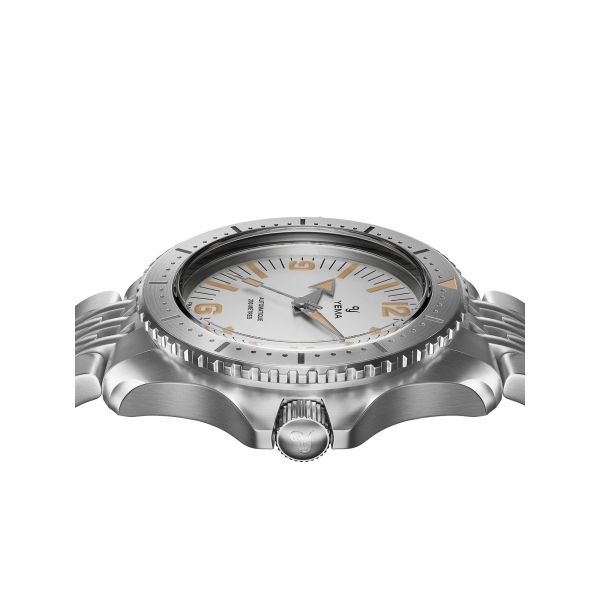 Montre Yema Diver Cadran Blanc Bracelet Acier