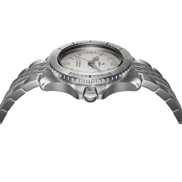 Montre Yema Diver Cadran Blanc Bracelet Acier