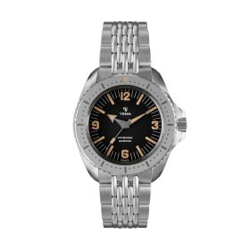 Montre Yema Diver Cadran Noir Bracelet Acier