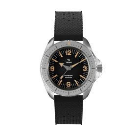 Montre Yema Diver Cadran Noir Bracelet Caoutchouc