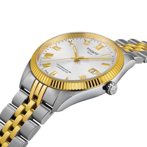 Montre Tissot Ballade 39mm Cadran Argent Bracelet Acier