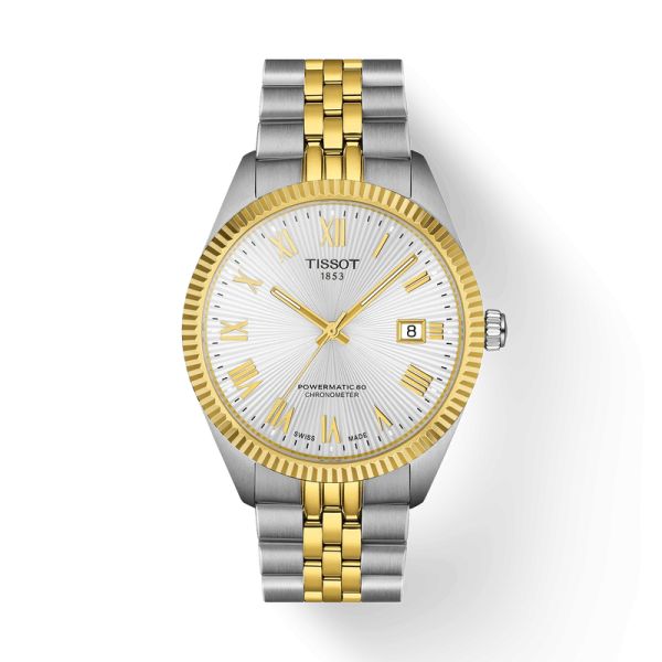 Montre Tissot Ballade 39mm Cadran Argent Bracelet Acier