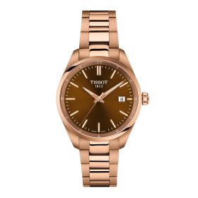 Montre Tissot PR 100 34mm Cadran Brun PVD Or Rose