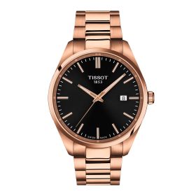 Montre Tissot PR 100 Quartz 40mm Cadran Noir PVD Rose