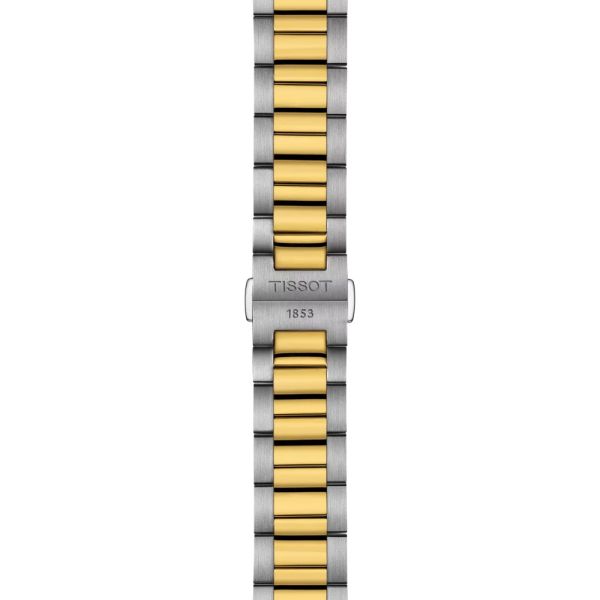 Montre Tissot PR 100 Quartz 40mm Cadran Blanc PVD Jaune