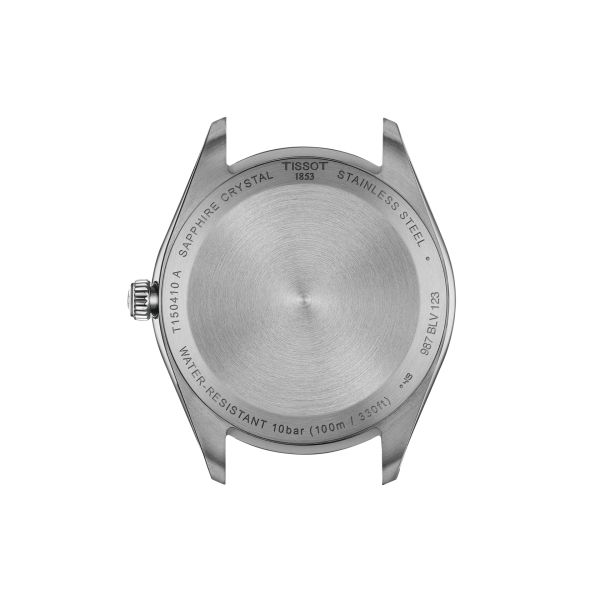 Montre Tissot PR 100 Quartz 40mm Cadran Blanc Bracelet Cuir Noir