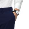 Montre Tissot PR 100 Quartz 40mm Cadran Blanc Bracelet Cuir Noir