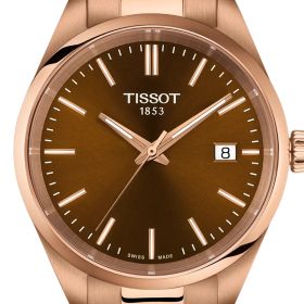Montre Tissot PR 100 34mm Cadran Brun PVD Or Rose