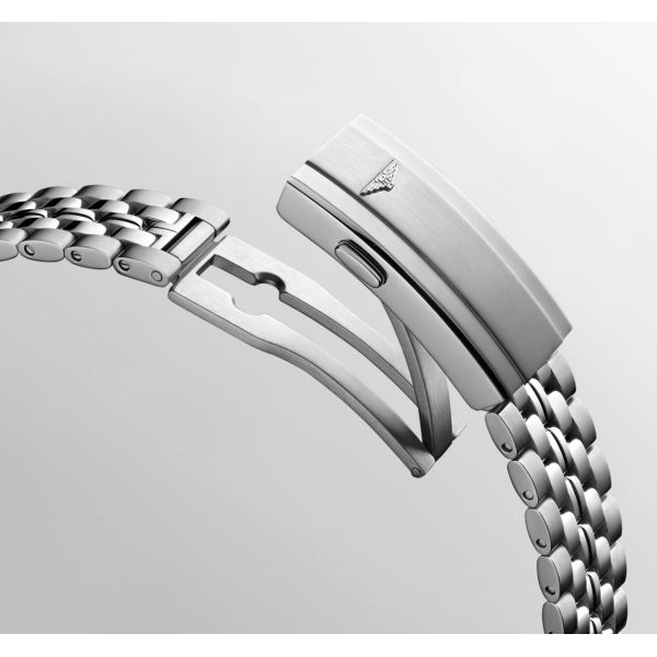 Montre Longines Ultra-chron Classic 40 mm Automatique Cadran Argenté Bracelet Acier