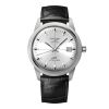Montre Longines Ultra-chron Classic 40 mm Automatique Cadran Argenté Bracelet Alligator