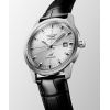 Montre Longines Ultra-chron Classic 40 mm Automatique Cadran Argenté Bracelet Alligator