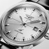 Montre Longines Ultra-chron Classic 40 mm Automatique Cadran Argenté Bracelet Alligator