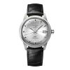 Montre Longines Ultra-chron Classic 37 mm Automatique Cadran Argenté Bracelet Alligator
