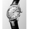 Montre Longines Ultra-chron Classic 37 mm Automatique Cadran Argenté Bracelet Alligator