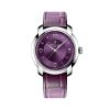 Montre Breitling Lady Premier Automatic 36 Cadran Violet Bracelet Cuir