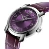 Montre Breitling Lady Premier Automatic 36 Cadran Violet Bracelet Cuir
