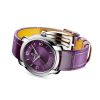 Montre Breitling Lady Premier Automatic 36 Cadran Violet Bracelet Cuir