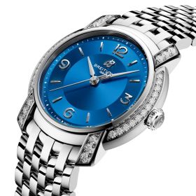 Montre Breitling Lady Premier 32 Sertie Cadran Bleu Bracelet Acier