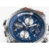 Montre Hamilton Khaki Aviation X-Wind Autochrono Cadran Bleu Bracelet cuir