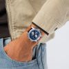 Montre Hamilton Khaki Aviation X-Wind Autochrono Cadran Bleu Bracelet cuir