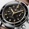Montre Longines Spirit Flyback Automatique 39.5mm Cadran Noir Bracelet cuir