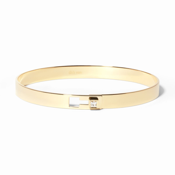 copy of Bracelet Dinh Van Serrure Jonc Or Jaune et diamant