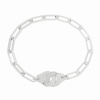 Bracelet Dinh Van Menottes Grand Modèle 22cm Platine
