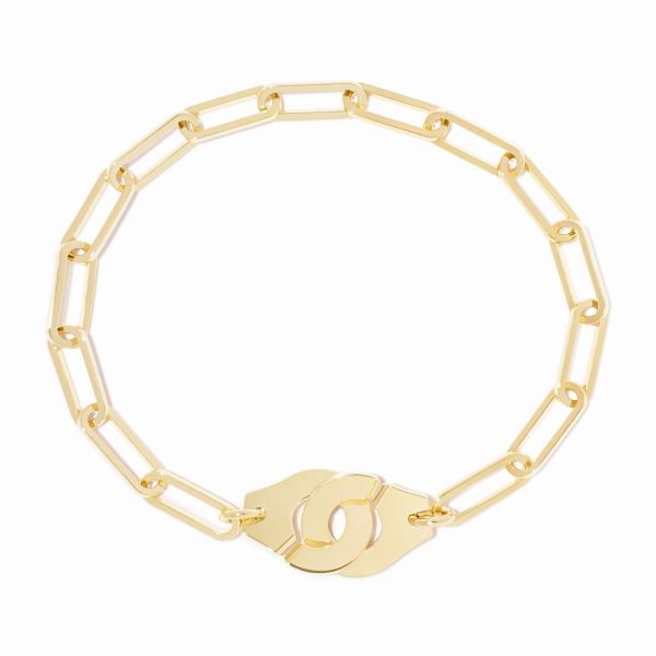 copy of Bracelet Dinh Van Menottes R12 or blanc sur chaîne