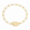 copy of Bracelet Dinh Van Menottes R12 or blanc sur chaîne
