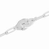 Bracelet Dinh Van Menottes sur Chaîne Grand Modèle 19cm Platine