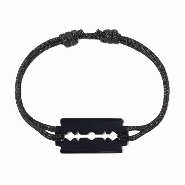 Bracelet Dinh Van Menottes R12 Cordon Titane noir 