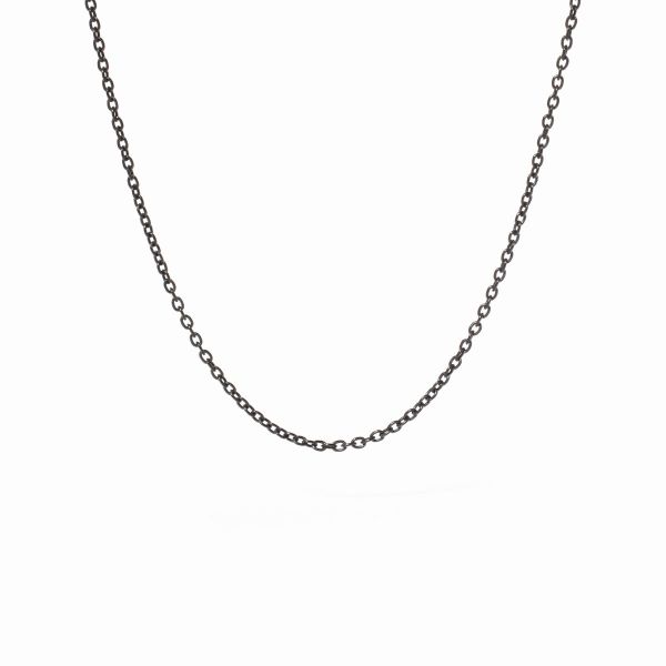 Chaîne forçat Dinh Van 60cm Titane Noir