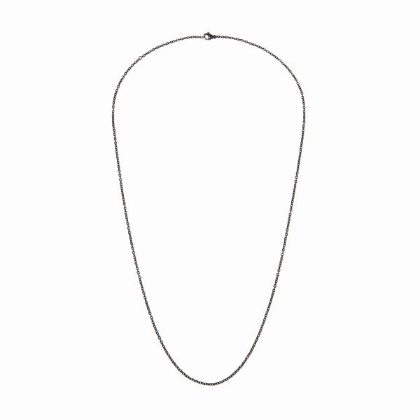 Chaîne forçat Dinh Van 45cm Titane Noir