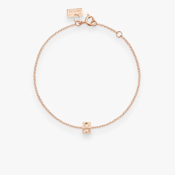 Bracelet Vanrycke Cubix Or Rose 18k Diamants