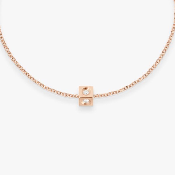 Bracelet Vanrycke Cubix Or Rose 18k Diamants