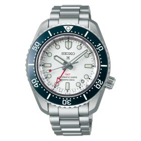 Montre Seiko Prospex SPB519J1 GMT Diver's 300m Cadran Blanc Bracelet Acier