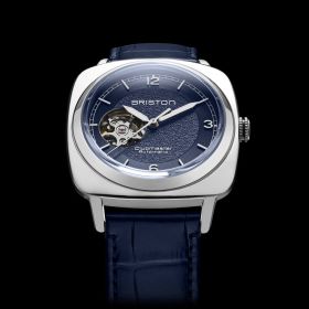 Montre Briston Clubmaster Legend Classic Open Acier Cadran Bleu
