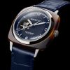 Montre Briston Clubmaster Legend Classic Open Acétate Cadran Bleu