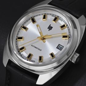 Montre LIP Général de Gaulle Automatique 35mm Bracelet Cuir Noir