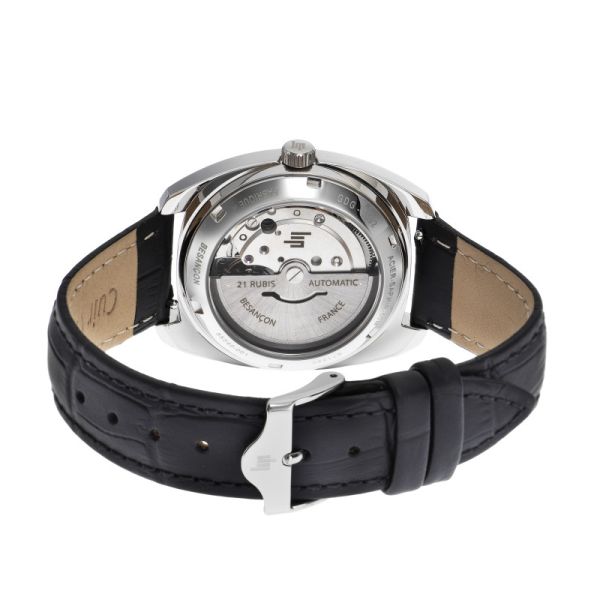 Montre LIP Général de Gaulle Automatique 35mm Bracelet Cuir Noir