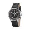 Montre LIP Rallye Méca Quartz Cadran Noir Bracelet Cuir