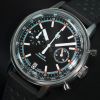 Montre LIP Rallye Méca Quartz Cadran Noir Bracelet Cuir