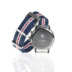 Montre LIP Rallye Méca Quartz Cadran Bleu Bracelet Nylon