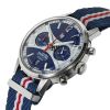 Montre LIP Rallye Méca Quartz Cadran Bleu Bracelet Nylon