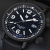 Montre LIP Nautic-ski Automatique Cadran Noir Bracelet Caoutchouc vulcanisé