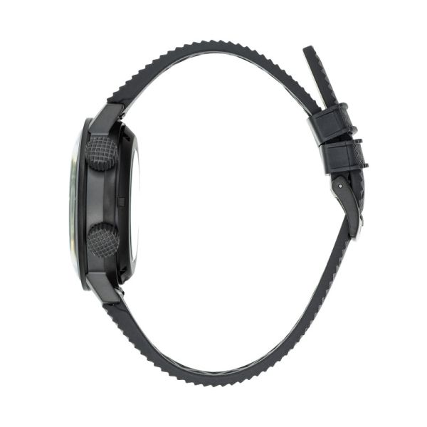 Montre LIP Nautic-ski Automatique Cadran Noir Bracelet Caoutchouc vulcanisé