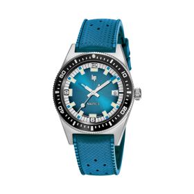 Montre LIP Nautic 3Automatique Cadran Bleu Bracelet Caoutchouc vulcanisé