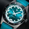 Montre LIP Nautic 3Automatique Cadran Bleu Bracelet Caoutchouc vulcanisé